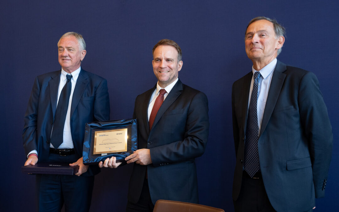 MSC Cruzeiros assina encomenda de dois navios da classe “World” a serem construídos em França