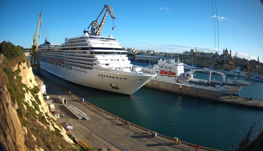 Remodelação do MSC Magnifica começa no estaleiro de Malta