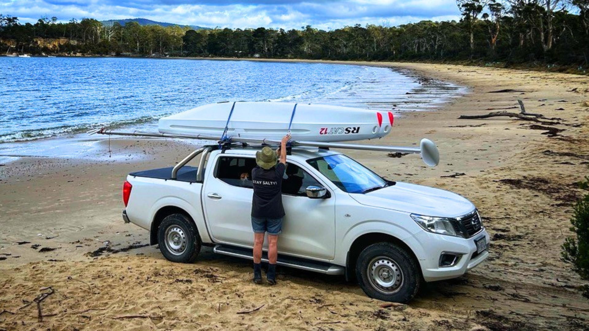 RS CAT12 on Roof Rack – Smallcraft Tasmania