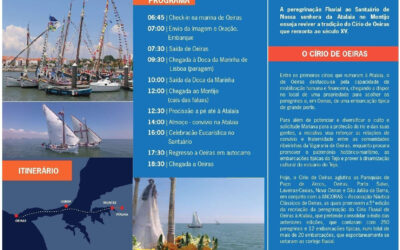 Círio de Oeiras regressa ao Tejo a 16 de maio com peregrinação fluvial até à Atalaia