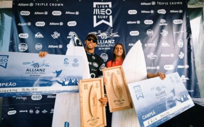 Guilherme Ribeiro e Érica Máximo venceram Allianz Ericeira Pro e apertaram luta pelos títulos nacionais