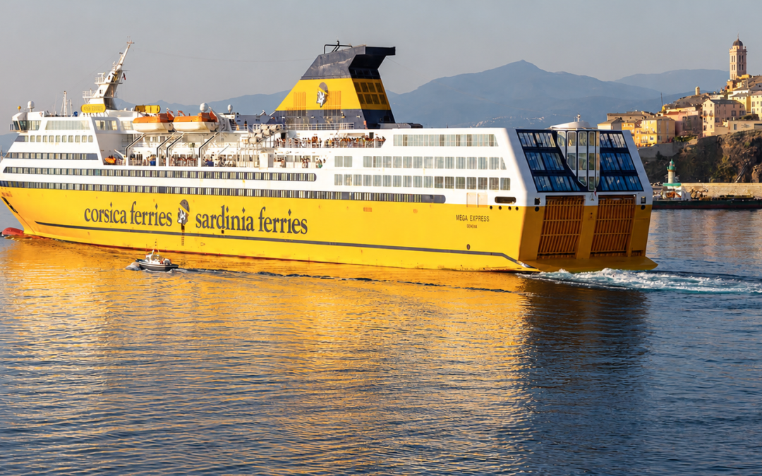 Corsica Ferries reforça conectividade híbrida em 10 navios com expansão de rede no Mediterrâneo