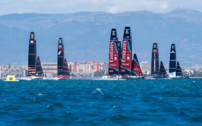 Regata Preliminar da America’s Cup arrancou em Cagliari com oito AC40 e estreia competitiva do novo ciclo