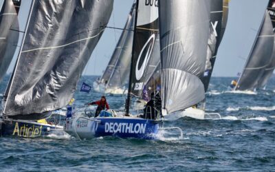 La Solitaire du Figaro Paprec arrancou com Loïs Berrehar na frente da primeira etapa