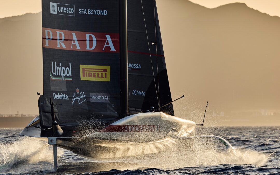 Luna Rossa prepara America’s Cup com AC75 em Cagliari e AC40 rumo a Nápoles