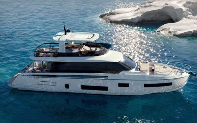 Azimut 70 Fly estreia-se em Génova com novo sistema de redução de emissões e ruído