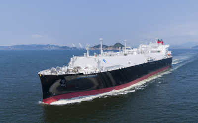 “K” Line baptiza novo navio LNG TOHO EMERALD na Coreia do Sul