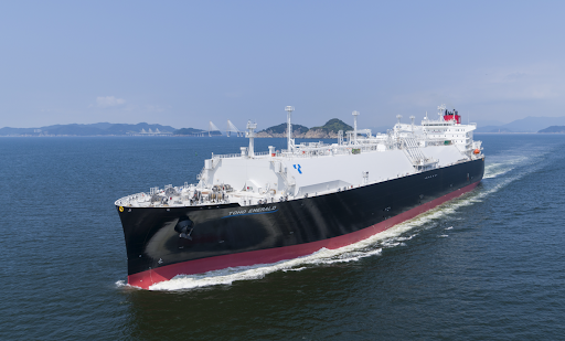 “K” Line baptiza novo navio LNG TOHO EMERALD na Coreia do Sul