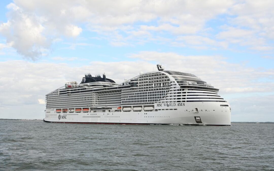 MSC World Asia conclui testes marítimos antes da estreia no Mediterrâneo
